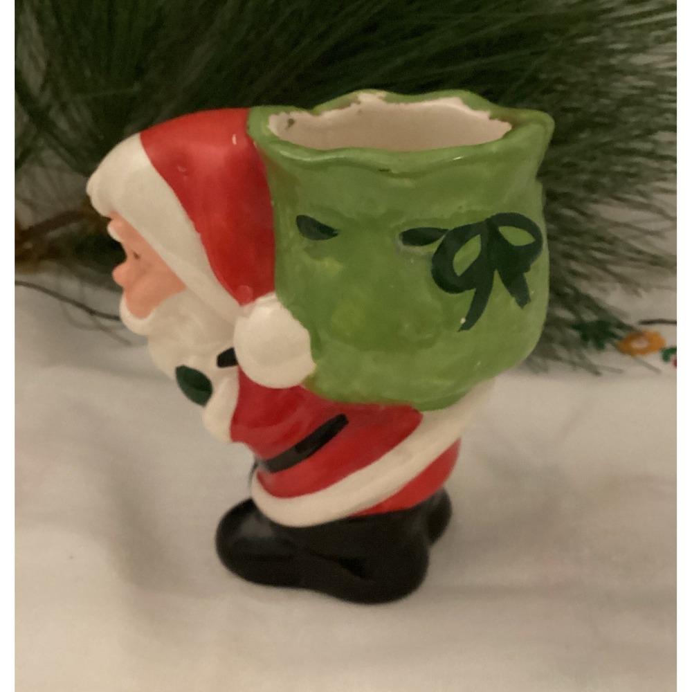 Vintage Santa with Sack Votive Candle‎ Holder - Picture 4 of 7